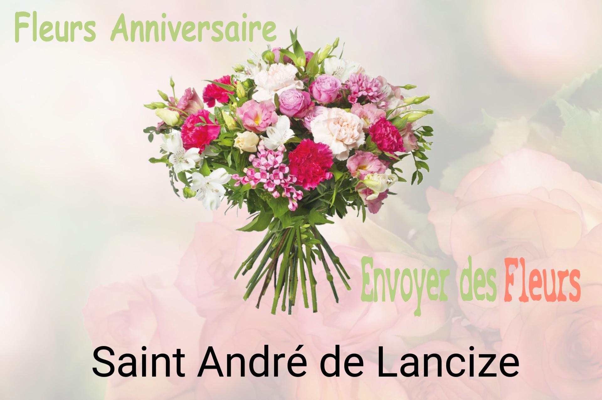Bouquet de fleurs d’anniversaire livré à Saint-André-de-Lancize